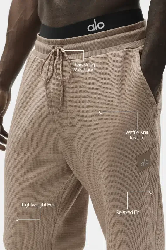 Pantalón de chándal Waffle Lounge - Gravel