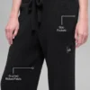 Pantalón de pierna ancha High-Waist Snuggle Up Sweater - Negro
