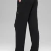 Pantalón de pierna ancha High-Waist Snuggle Up Sweater - Negro