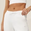 Pantalón de pierna ancha Riviera de mezcla de lino - Blanco