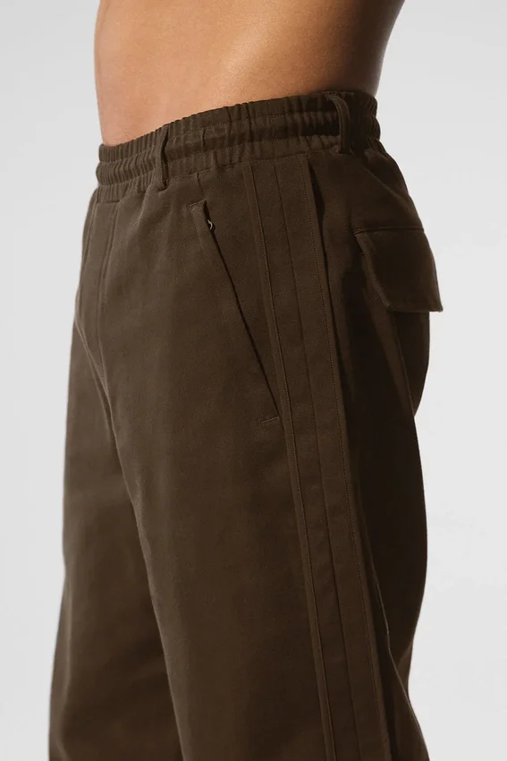 Pantalón de pierna recta con acabado de ante de la colección Edition - Espresso