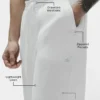 Pantalón de pierna recta Linen Days - Blanco