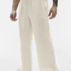 Pantalón de pierna recta Linen Days - Color hueso