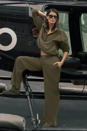 Pantalón de traje (corte regular) - Olive Tree