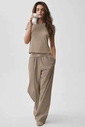 Pantalón de traje (largo) - Gravel
