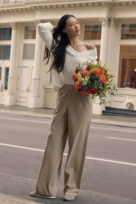 Pantalón de traje (Regular) - Gravel