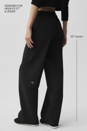 Pantalón High-Waist Pursuit (corte regular) – Negro