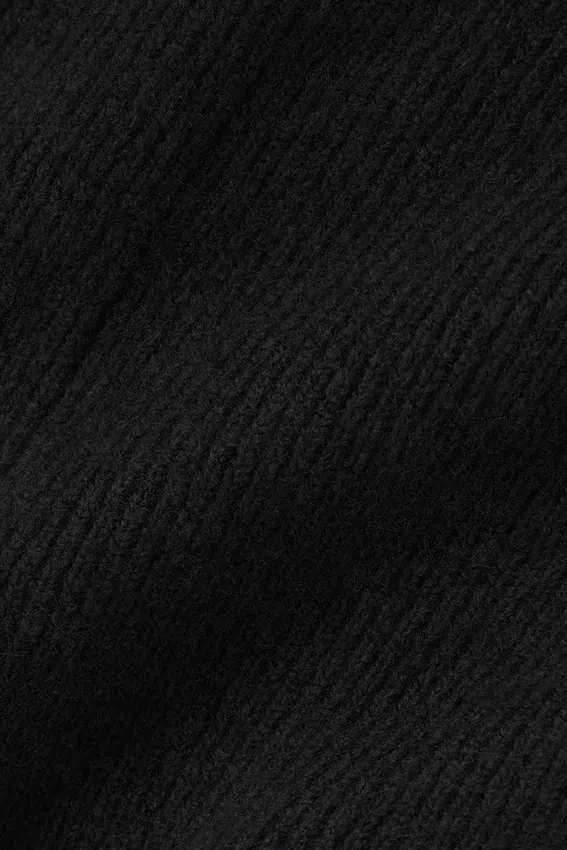 Pantalón jogger de lana y cachemira High-Waist New Class — Negro