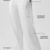 Pantalón Suit Up (corte regular) - Blanco/Negro
