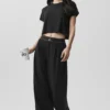Pantalón Suit Up (corte regular) - Negro