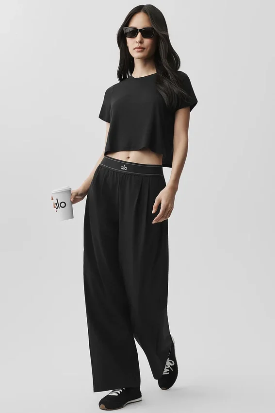 Pantalón Suit Up (corte regular) - Negro
