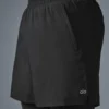 Pantalones 2 en 1 Revival de 5" - Negro/Negro