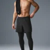 Pantalones 2 en 1 Revival de 5" - Negro/Negro