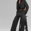 Pantalones a rayas finas Daylight (largo) - Negro/Titanio