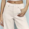 Pantalones anchos Nightcap de mezcla de lana - Café con leche