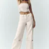Pantalones anchos Nightcap de mezcla de lana - Café con leche