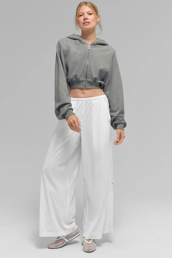 Pantalones Breezy de pierna ancha (corte regular) - Blanco