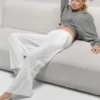 Pantalones Breezy de pierna ancha (corte regular) - Blanco