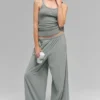Pantalones Breezy de pierna ancha (corte regular) - Gris lunar