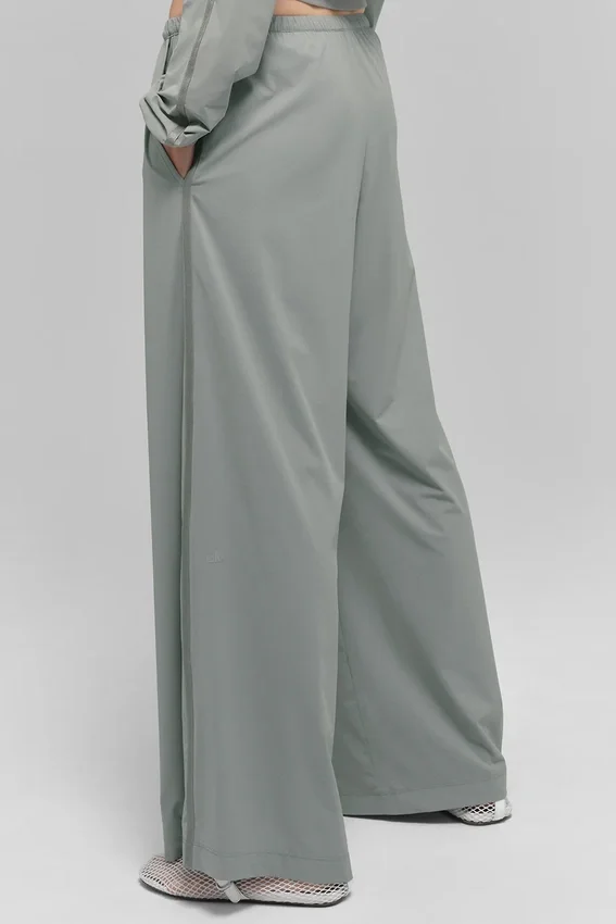 Pantalones Breezy de pierna ancha (corte regular) - Gris lunar