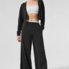 Pantalones Breezy de pierna ancha (largo) - Negro