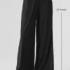 Pantalones Breezy de pierna ancha (largo) - Negro