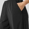 Pantalones Breezy de pierna ancha (largo) - Negro