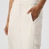 Pantalones cargo de pierna ancha (largos) - Marfil