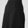 Pantalones cargo de pierna ancha (largos) - Negro