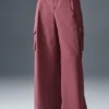 Pantalones cargo de pierna ancha (largos) «Show off» - Burdeos trufa