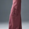 Pantalones cargo de pierna ancha Show Off (corte regular) - Burdeos trufado