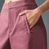 Pantalones cargo de pierna ancha Show Off (corte regular) - Burdeos trufado