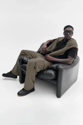 Pantalones cargo Double Take - Olivo