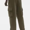 Pantalones cargo Double Take - Olivo