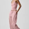 Pantalones cargo Megastar de talle bajo - Rosa vintage