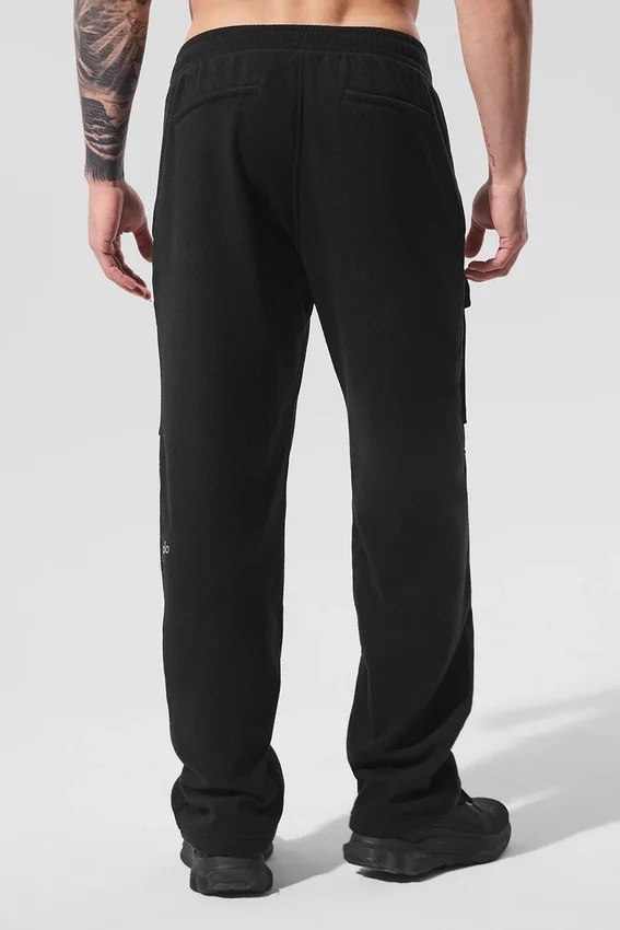 Pantalones cargo Ridge de forro polar — Negro