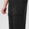 Pantalones cargo Ridge de forro polar — Negro