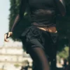 Pantalones cortos 2 en 1 Front Runner de malla — Negro