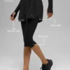 Pantalones cortos 2 en 1 Front Runner de malla — Negro