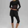 Pantalones cortos 2 en 1 Front Runner de malla — Negro