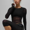 Pantalones cortos 2 en 1 Front Runner de malla — Negro
