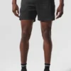 Pantalones cortos 2 en 1 «Game Time» de tejido ripstop de 5" - Negro/Negro