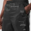 Pantalones cortos 2 en 1 «Game Time» de tejido ripstop de 5" - Negro/Negro