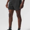 Pantalones cortos 2 en 1 «Game Time» de tejido ripstop de 5" - Negro/Negro