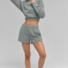 Jersey de cuello redondo Accolade corto - Gris lunar