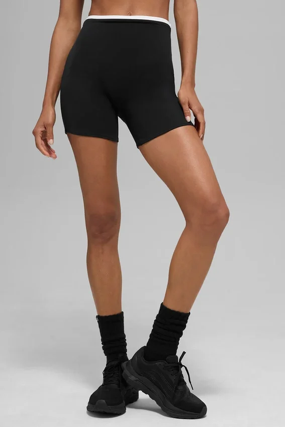 Pantalones cortos «Airbrush Double Up» de 5" - Negro/Blanco