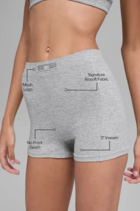 Pantalones cortos Alosoft Sincere Micro – Gris jaspeado deportivo