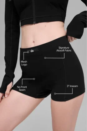 Pantalones cortos Alosoft Sincere Micro — Negro