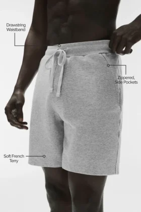 Pantalones cortos Chill – Gris jaspeado deportivo