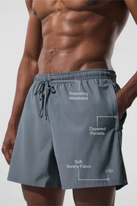 Pantalones cortos Circuit de 5″ – Gris acero